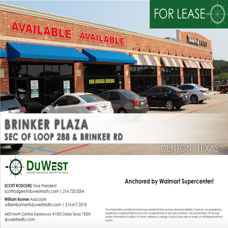BRINKER PLAZA - DENTON — 1601 Brinker Rd, Denton, TX, 76208