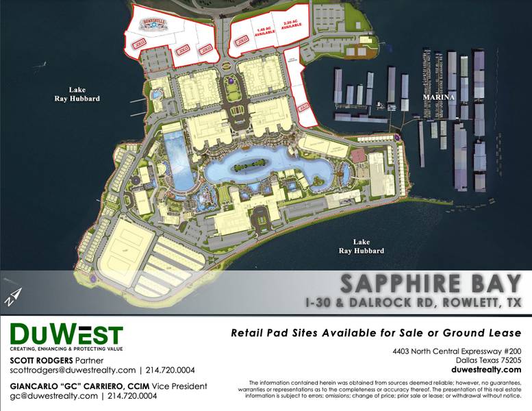 Sapphire Bay Mixed Use Development | Pad Site Available Fronting I30 & Dalrock — 600 Cooke Dr, Rowlett, TX, 75088 photo 3
