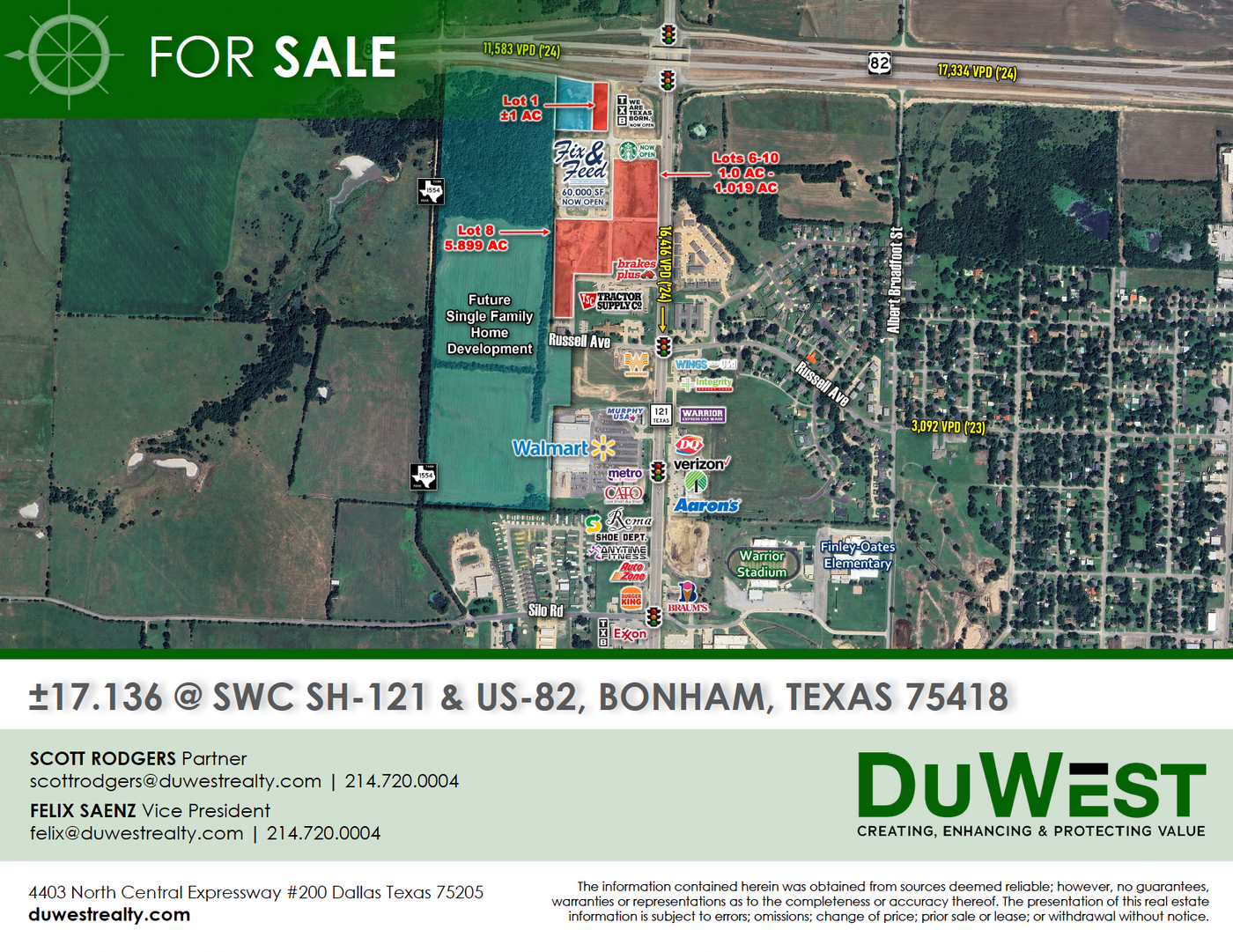 Bonham Pad Sites | SH 121 & US 82 — 2249 North State Highway 121, Bonham, TX, 75418