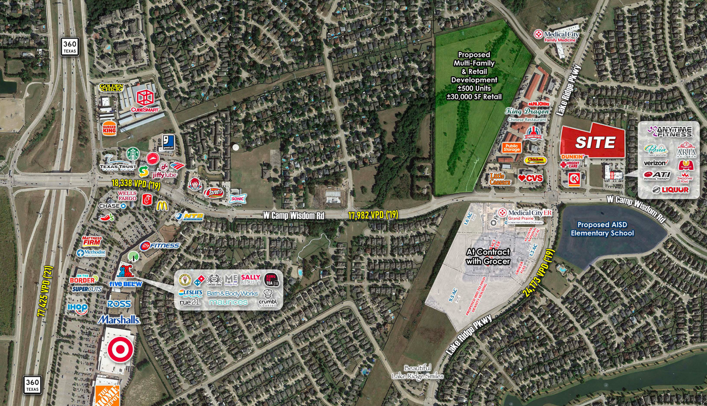 6.167 AC | NEQ of Lake Ridge Pkwy & Camp Wisdom Rd — 5164 Lake Ridge Parkway, Grand Prairie, TX, 75052 photo 2