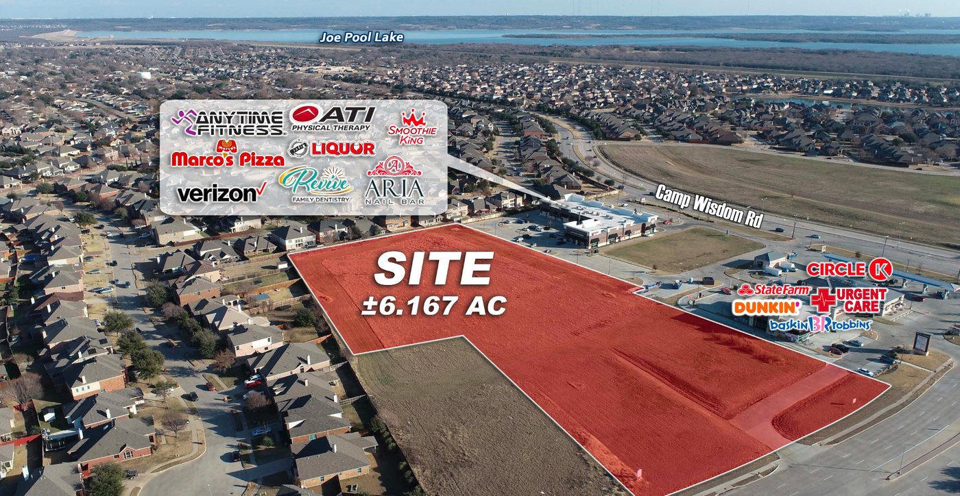 6.167 AC | NEQ of Lake Ridge Pkwy & Camp Wisdom Rd — 5164 Lake Ridge Parkway, Grand Prairie, TX, 75052