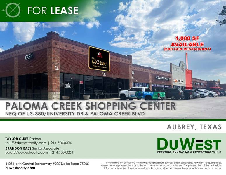Paloma Creek Shopping Center | Aubrey — NEQ of US-380 / University Dr & Paloma Creek Blvd, Aubrey, TX photo 2