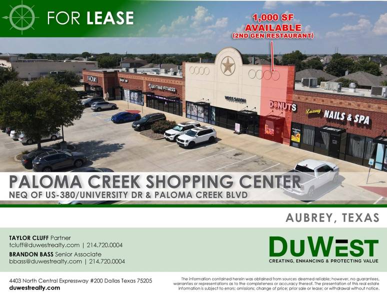Paloma Creek Shopping Center | Aubrey — NEQ of US-380 / University Dr & Paloma Creek Blvd, Aubrey, TX photo 3