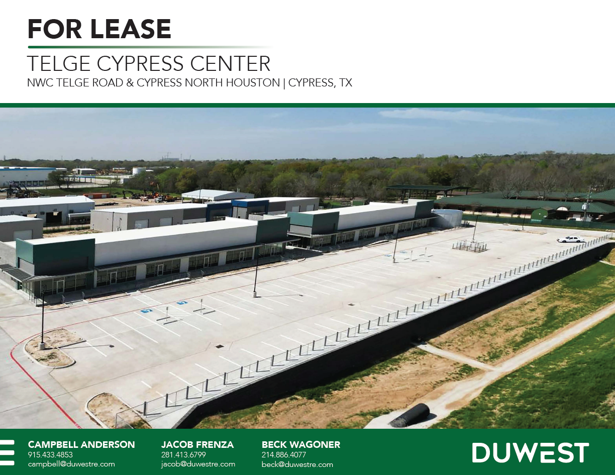 Telge Cypress Center — 11637 Telge Road, Cypress, TX, 77429