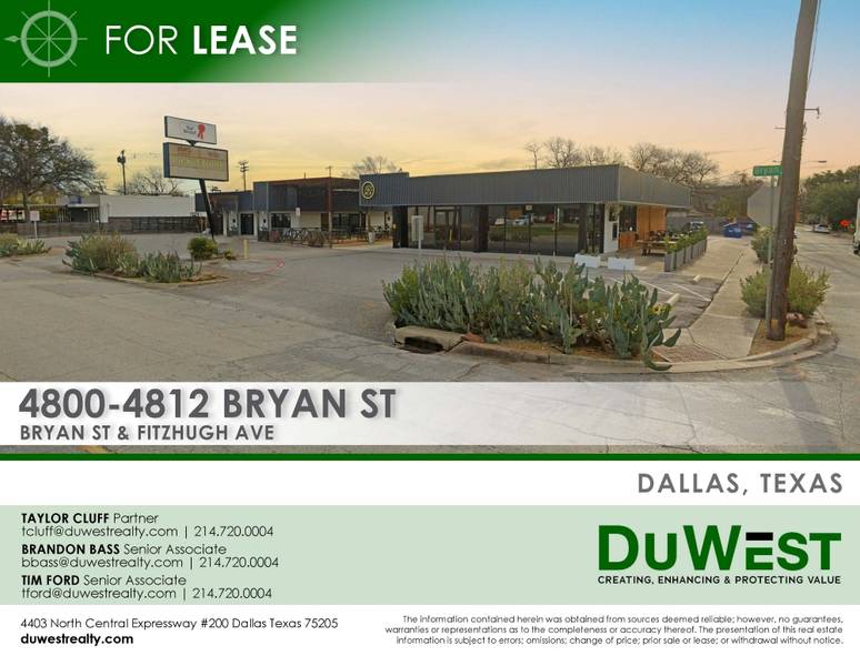 2nd Gen Restaurants | 4800-4812 Bryan St — 4812 Bryan St, Dallas, TX