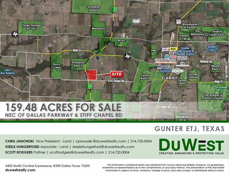 159 Acres along Dallas North Tollway — 2110 Stiff Chapel Rd, Pilot Point, TX