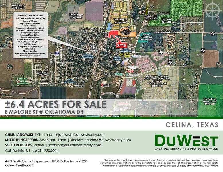 Downtown Celina Site — 399 E Malone St, Celina, TX