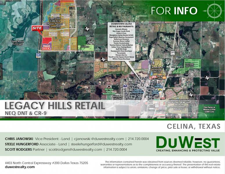 Legacy Hills Retail NEQ of DNT & Fred Smith Pkwy — 8611 CR 9, Celina, TX