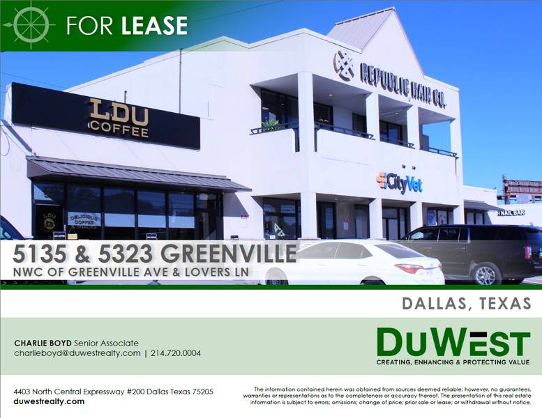 Lovers | Greenville Retail Center — 5315 Greenville Avenue, Dallas, TX, 75206
