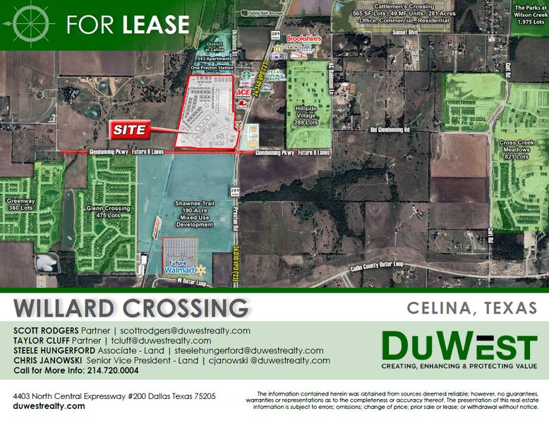 Willard Crossing — NWC of Preston Rd & Glendenning Pkwy, Celina, TX, 75009
