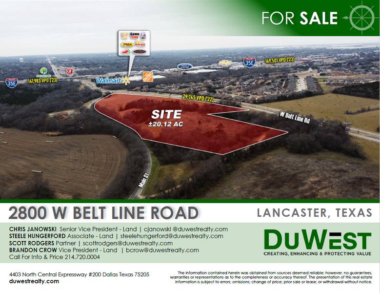 2800 W Belt Line Rd — SEC of Belt Line Rd & Main St, Lancaster, TX, 75146