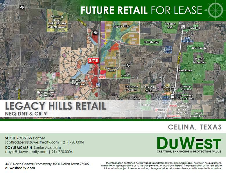 Legacy Hills Retail — NEQ of DNT & CR-9/J Fred Smith Pkwy, Celina, TX, 75009