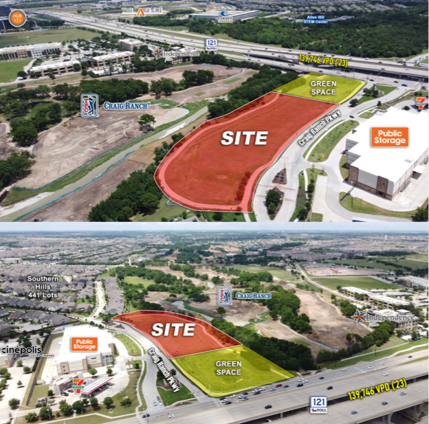 Land Overlooking TPC Craig Ranch, Hwy 121 — 7209 Craig Ranch Pkwy, McKinney, TX photo 2