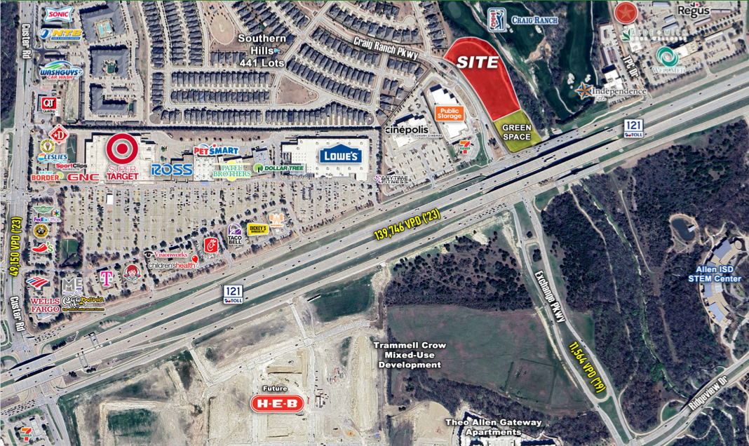Land Overlooking TPC Craig Ranch, Hwy 121 — 7209 Craig Ranch Pkwy, McKinney, TX photo 5