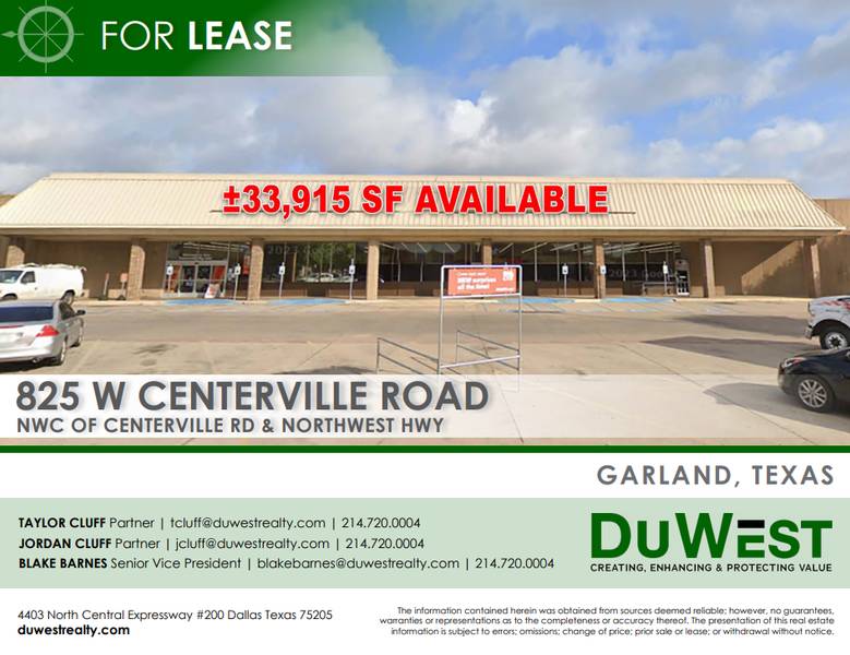 Garland - 825 W Centerville Rd — 825 W Centerville Rd, Garland, TX