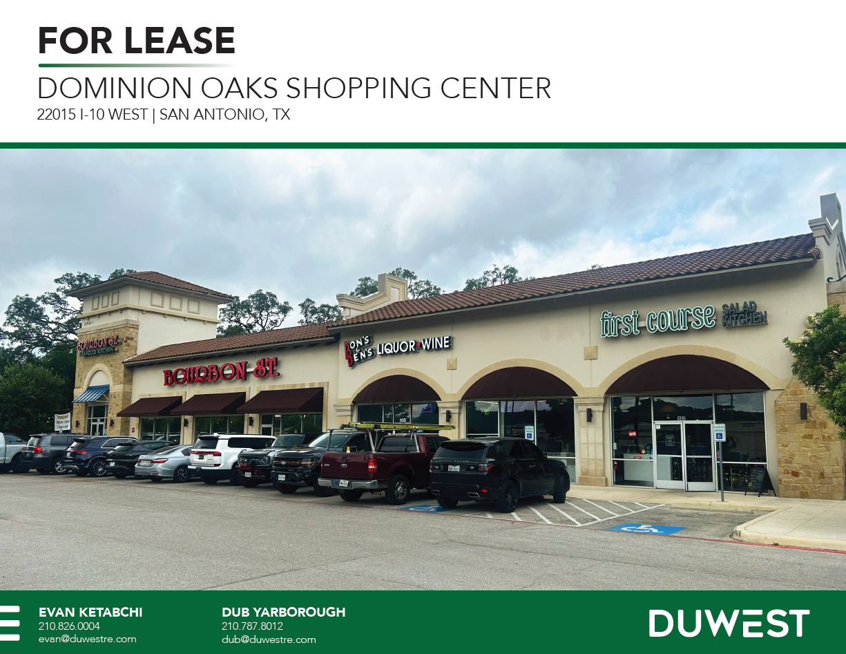 Dominion Oaks Shopping Center | San Antonio, TX — 22015 I-10 West, San Antonio, TX, 78257