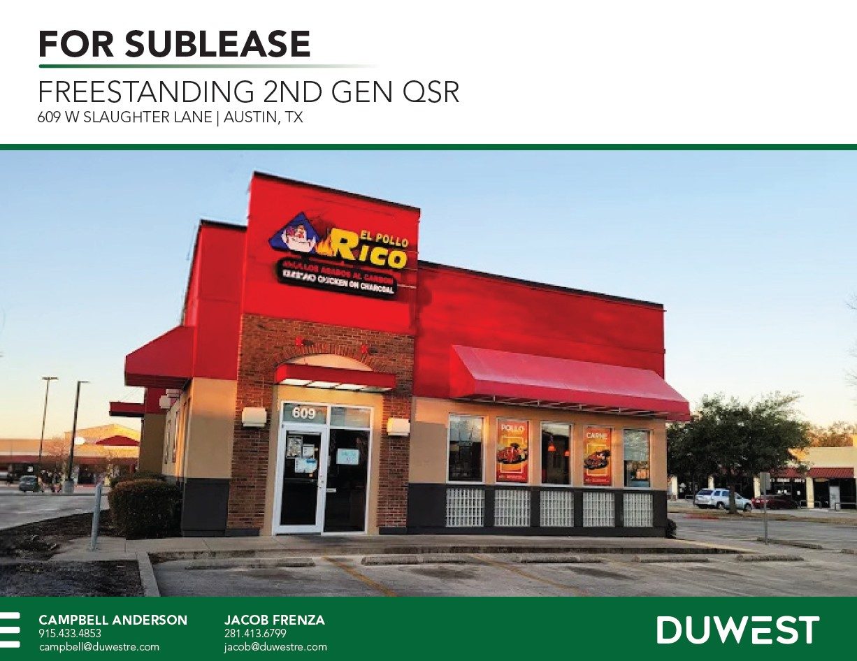 Freestanding 2nd Gen QSR - Austin, TX — 609 W. Slaughter Lane, Austin, TX, 78748