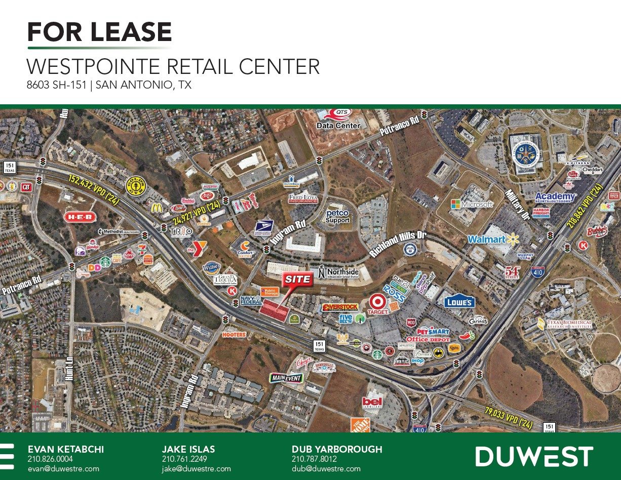 Westpointe Retail Center | San Antonio, TX — 8603 SH-151, San Antonio, TX, 78245