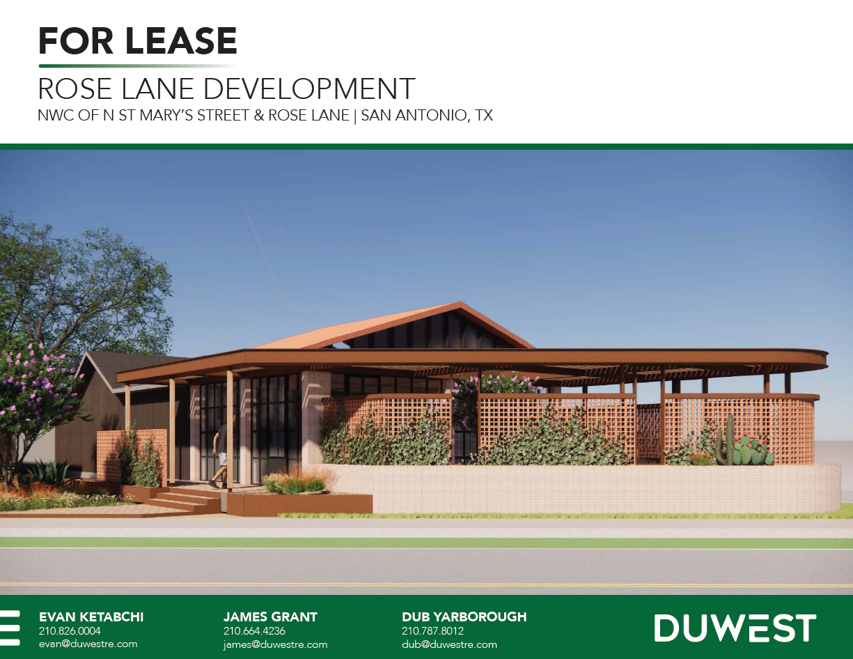 Rose Lane Development | San Antonio, TX — NWC of North St. Mary's Street & Rose Lane, San Antonio, TX