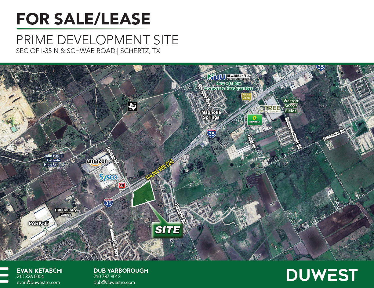 Schwab Road Development | Schertz, TX — SEC of I-35 & Schwab Road, Schertz, TX, 78154