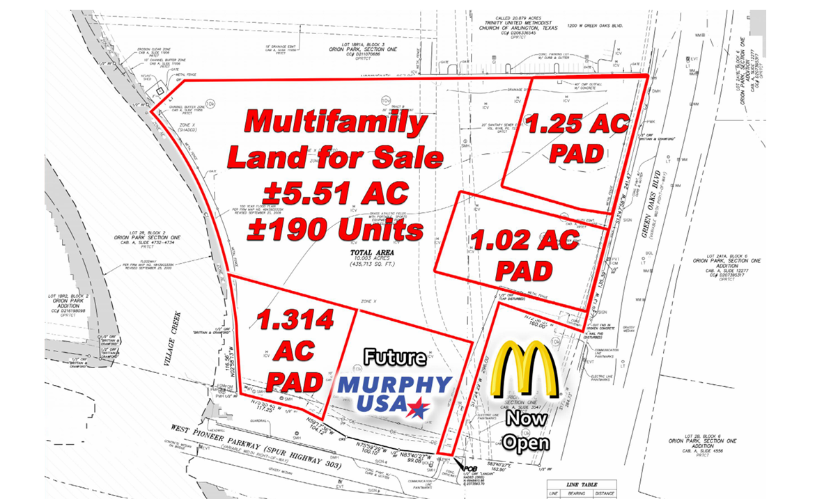 10 AC | NWC Pioneer Pkwy & Green Oaks Blvd — 4801 W Pioneer Pkwy, Arlington, TX, 76013 photo 3