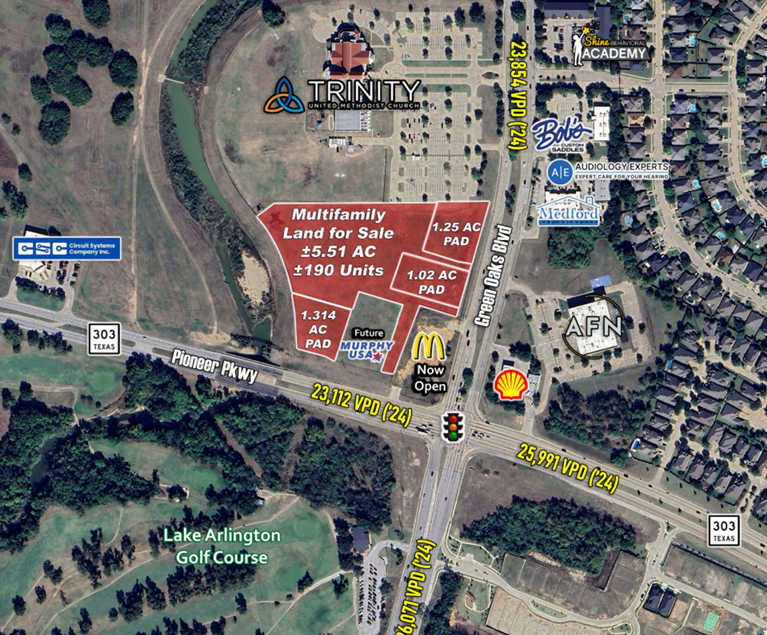 10 AC | NWC Pioneer Pkwy & Green Oaks Blvd — 4801 W Pioneer Pkwy, Arlington, TX, 76013 photo 2