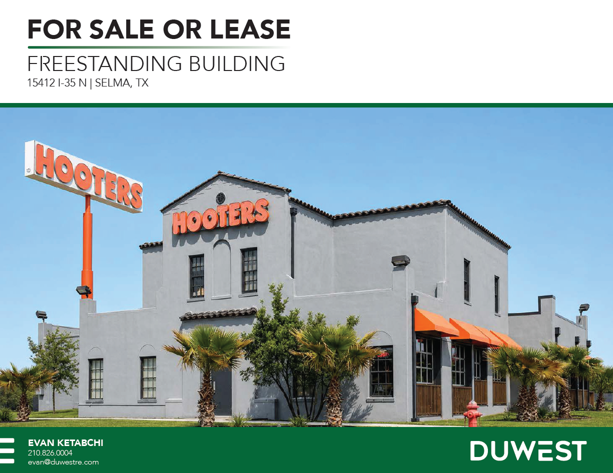 Freestanding Building For Sale or Lease | Selma, TX — 15412 I-35, Selma, TX, 78154