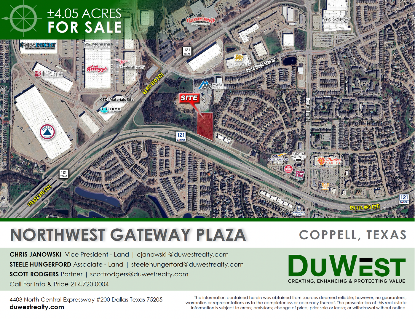4.05 Acres on Hwy 121 in Coppell, TX — 871 Mullrany Drive, Coppell, TX, 75019