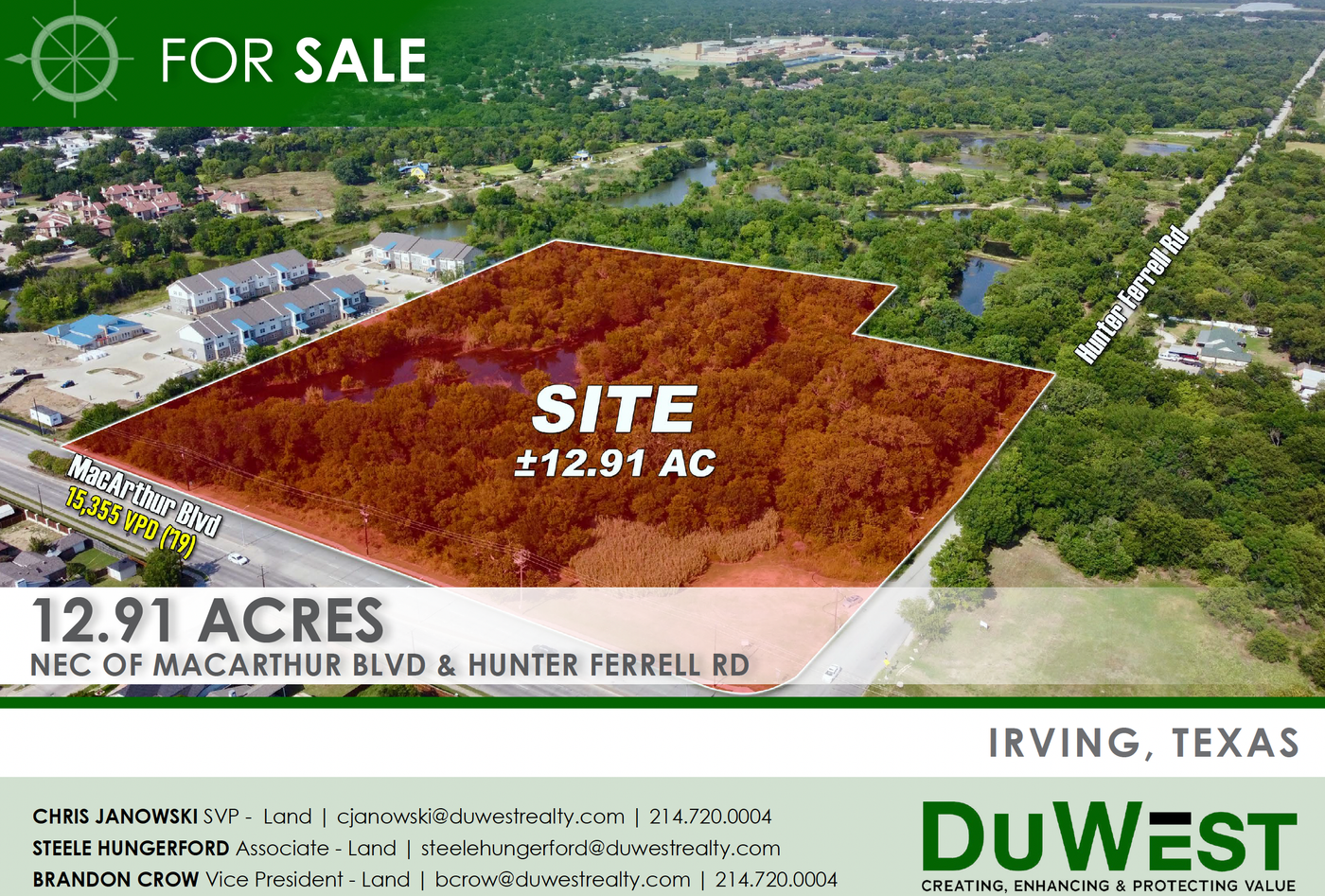 12.91 Acres on MacArthur Blvd - Irving, TX — 1206 Lakeshore Drive, Irving, TX, 75060