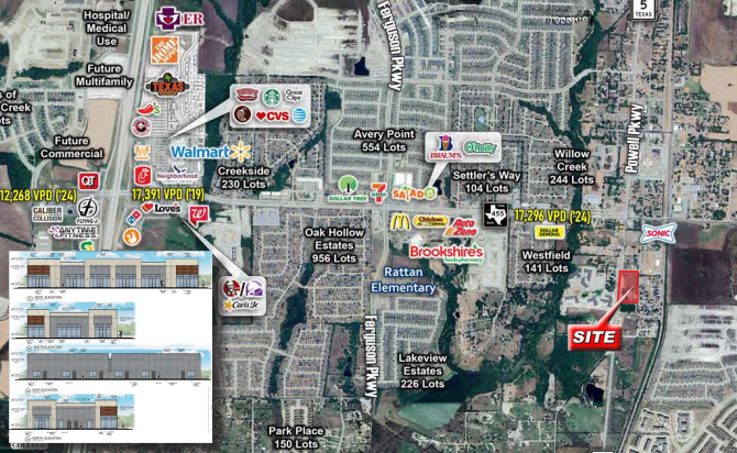 Anna, TX Neighborhood Retail Shops — 1005 South Powell Parkway, Anna, TX, 75409