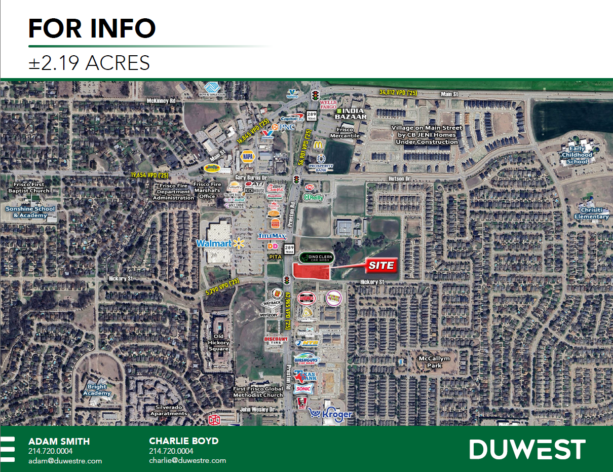 NEC Preston & Hickory - Pad Site — 8230 Preston Road, Frisco, TX, 75034