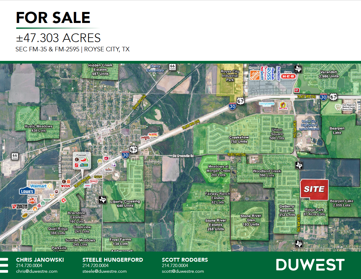 47 Acres in Royse City, TX — 3417 Woodland Drive, Royse City, TX, 75189