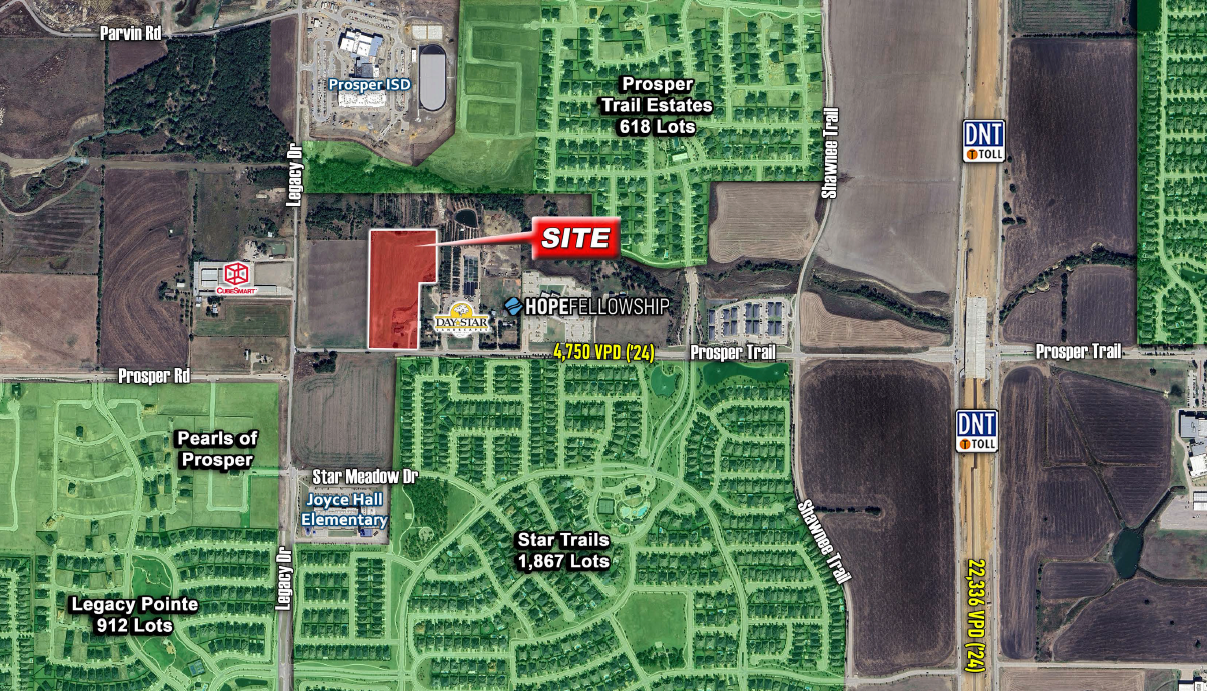 12.66 Acres on Prosper Trail — 2210 Prosper Trail, Prosper, TX, 75078 photo 3