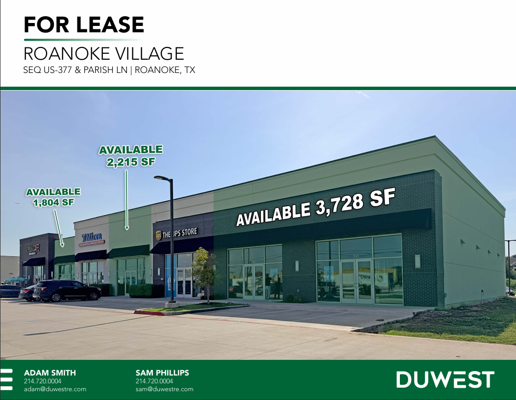 Roanoke Village | SEQ US-377 & Parish LN — 720 US Route 377, Roanoke, TX, 76262