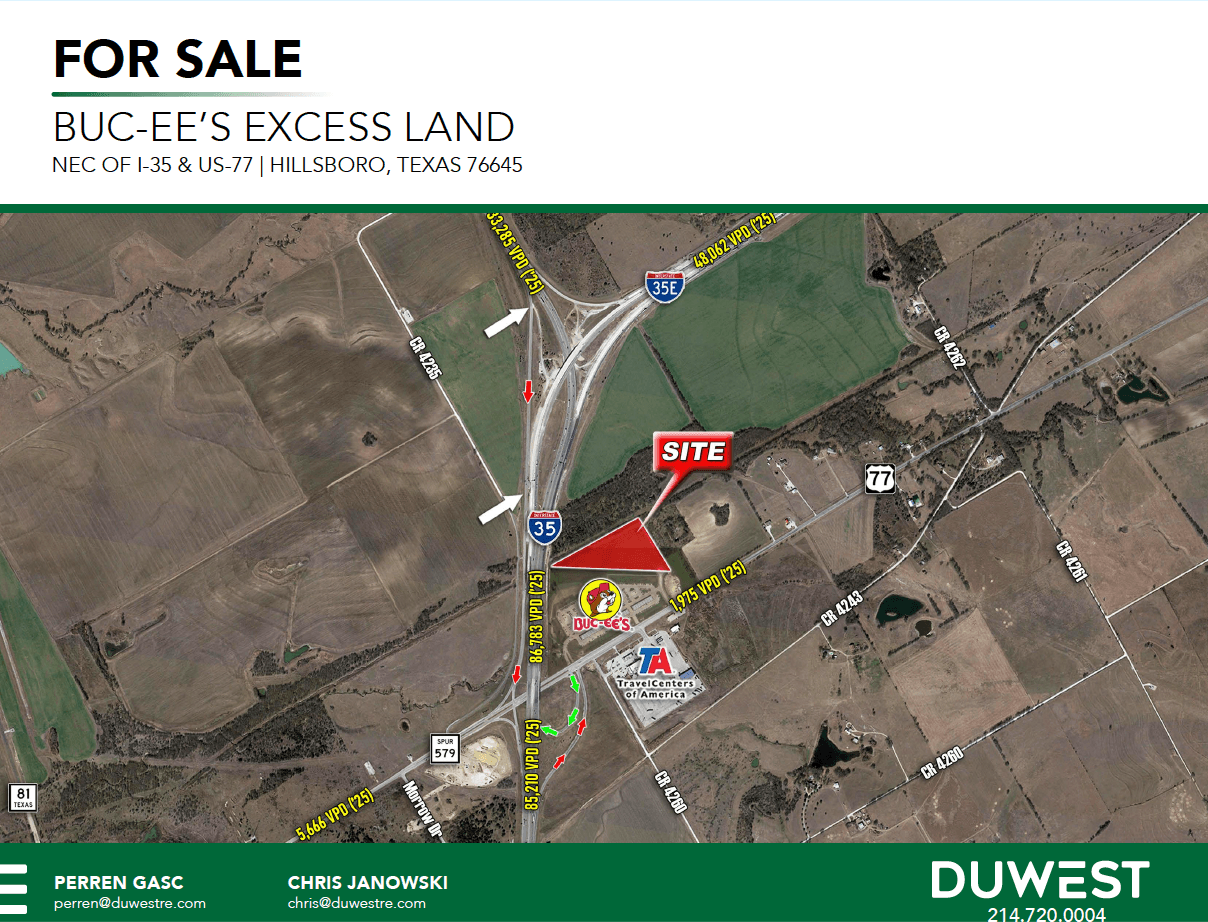 Buc-ees Excess Land — 165 US Route 77, Hillsboro, TX, 76645